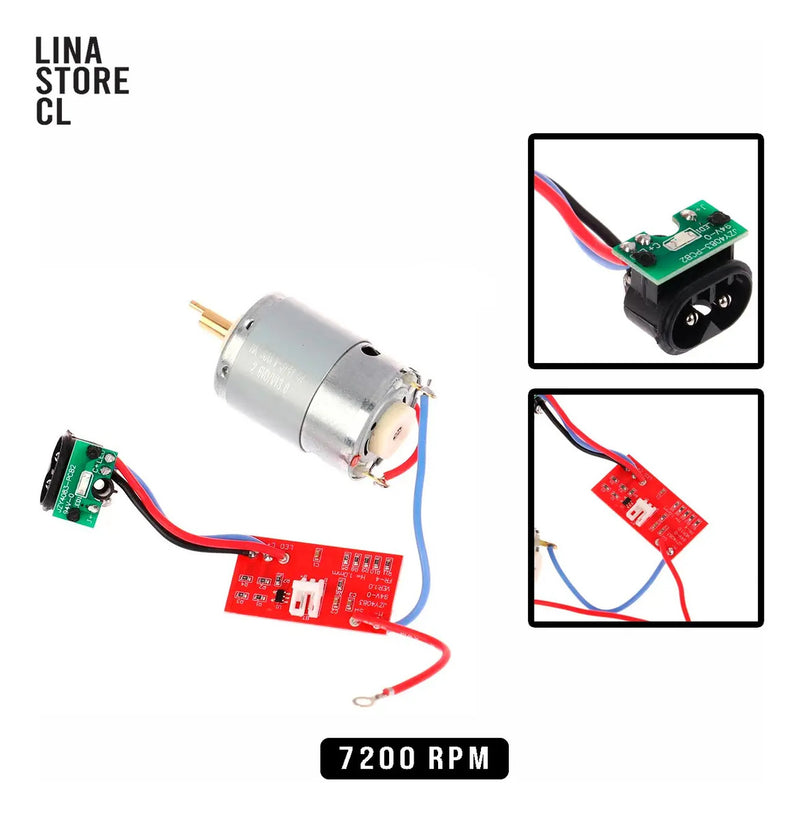 Motor de Repuesto Profesional 7200 RPM + Circuito para Wahl 8148, 8504 y 8591