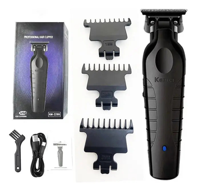 Trimmer Profesional Kemei KM-2299: Patillera Inalámbrica de Alta Precisión 7200 SPM