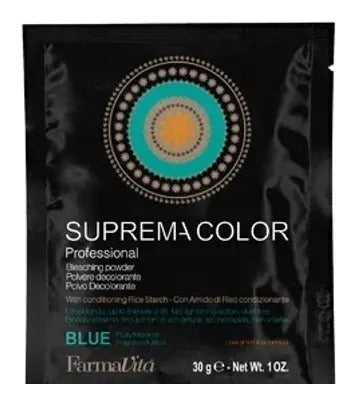 Decolorante Farmavita Suprema Color Azul 30g Profesional Cabello
