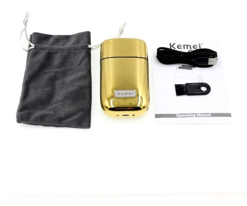 Afeitadora Profesional Kemei Metálica: Shaver Inalámbrica con Red Flotante 3D