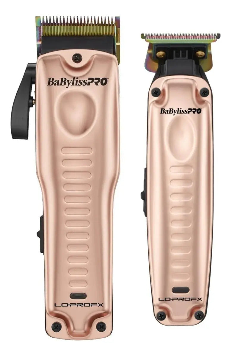 Combo BabylissPRO Lo-Pro FX Clipper + Trimmer Rose Gold Edición Limitada