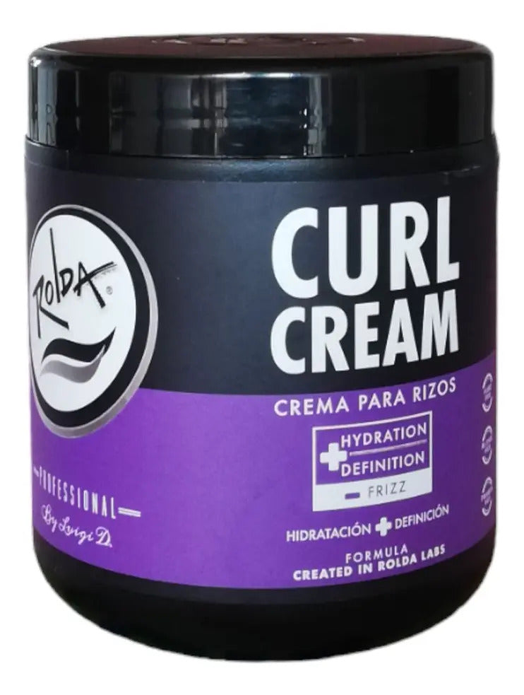 Crema para Rizos Rolda Curl Cream 1kg - Definición, Hidratación y Anticaspa