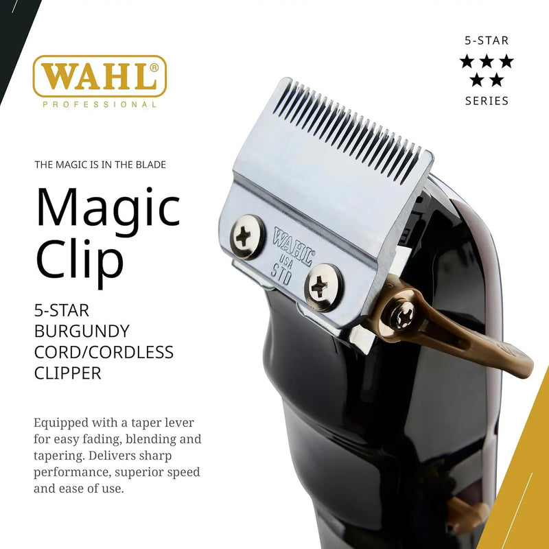 Máquina de Cortar Pelo Wahl 5 Star Magic Clip – Profesional Corded para Barbería