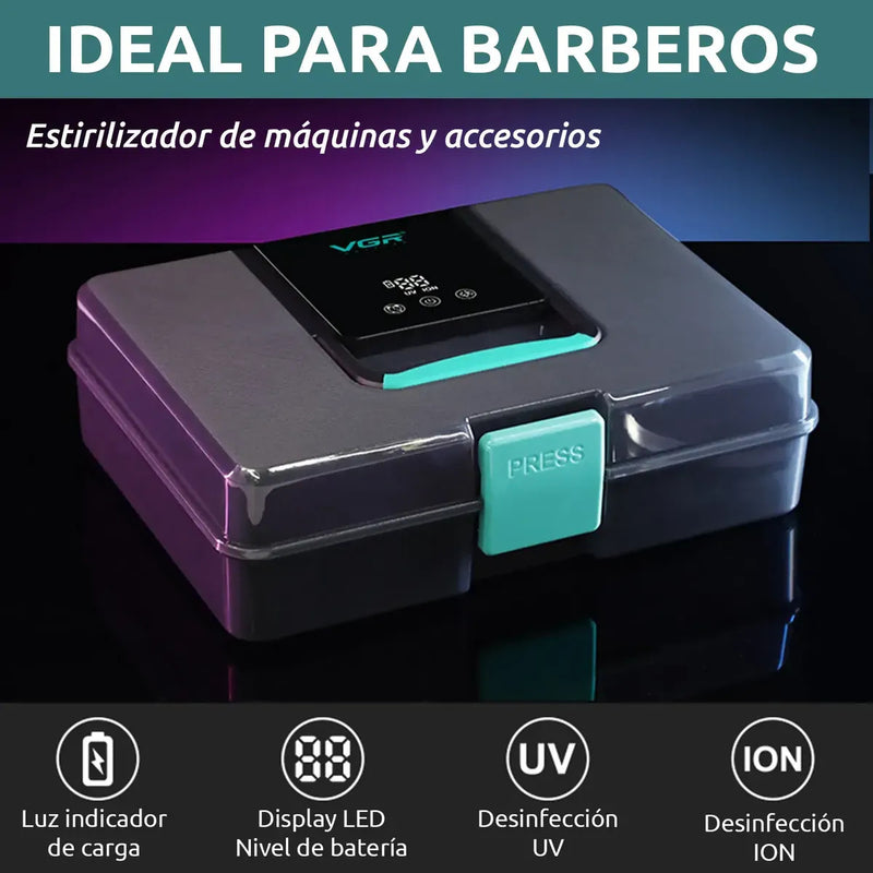 Esterilizador Y Desinfección Uv Profesional De Barbería VGR