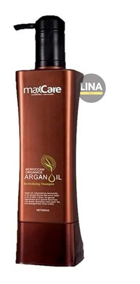 Shampoo Maxcare Argan Oil 800ml - Profesional Sin Sulfatos ni Sal