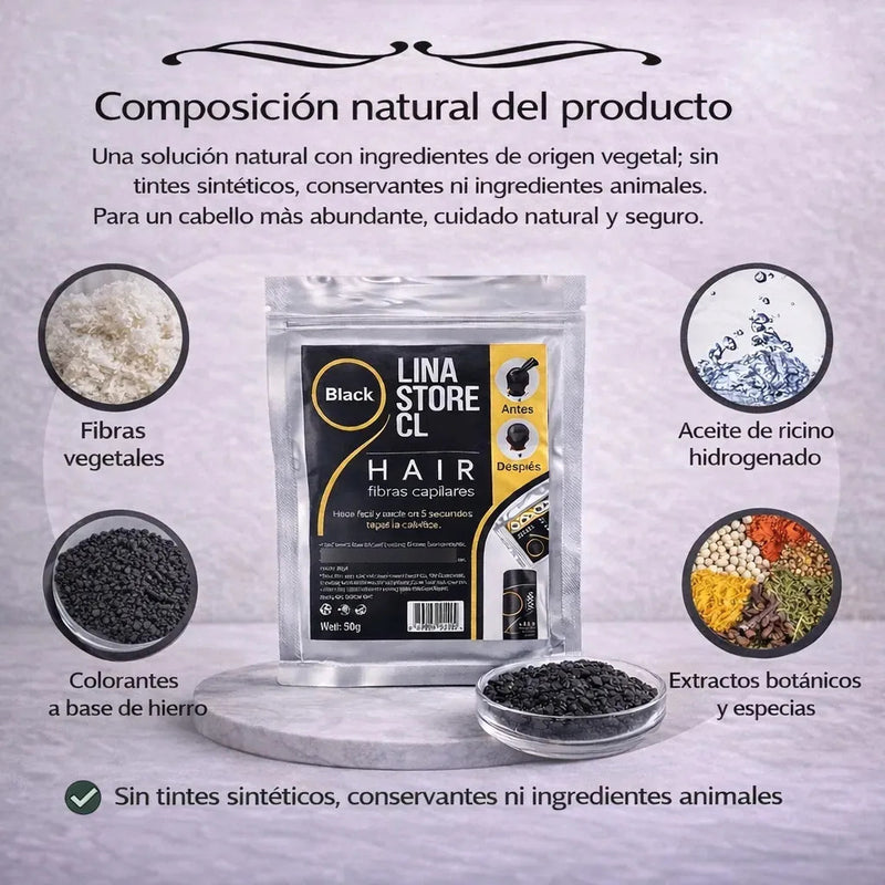 Recarga Sobre en Polvo Fibra Capilar Polvo Disimuladior Calvicie y Cubre Canas