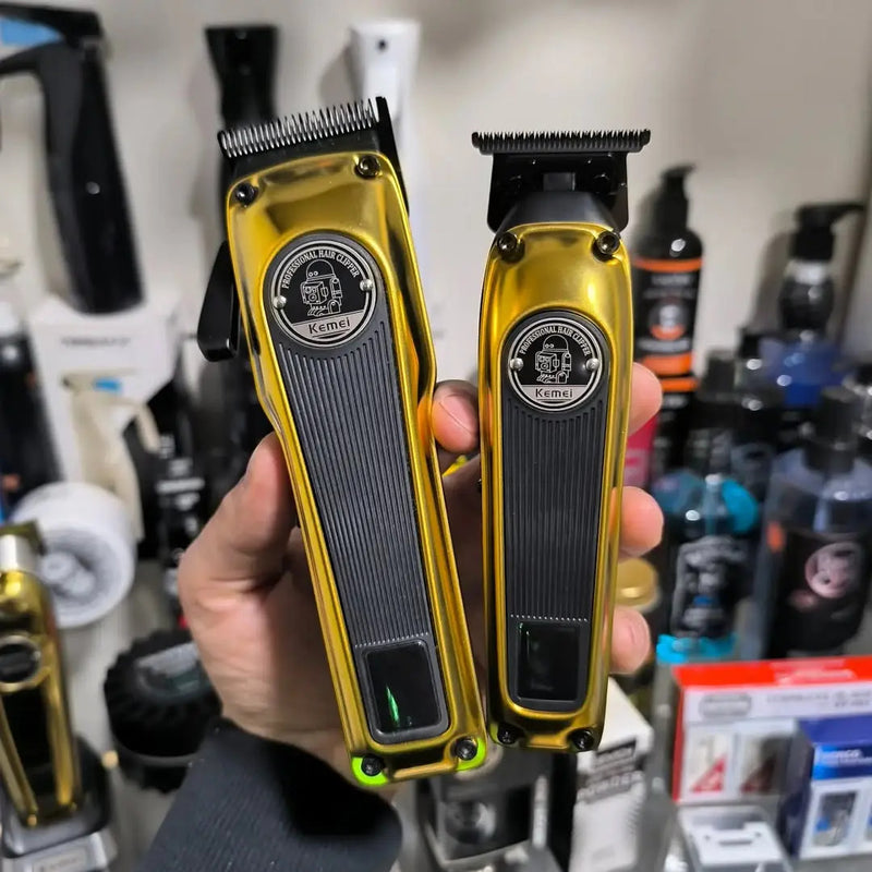 Combo Kemei Profesional Motor Brushless – Clipper KM-1825 + Trimmer KM-1855