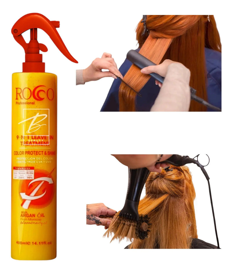 Protector Térmico Rocco con Aceite de Argán 400ml - Anti Frizz y Protección Solar