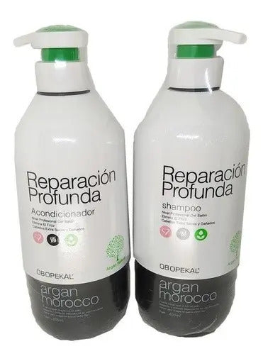 Kit Shampoo + Acondicionador Reparación Profunda 800ml Profesional