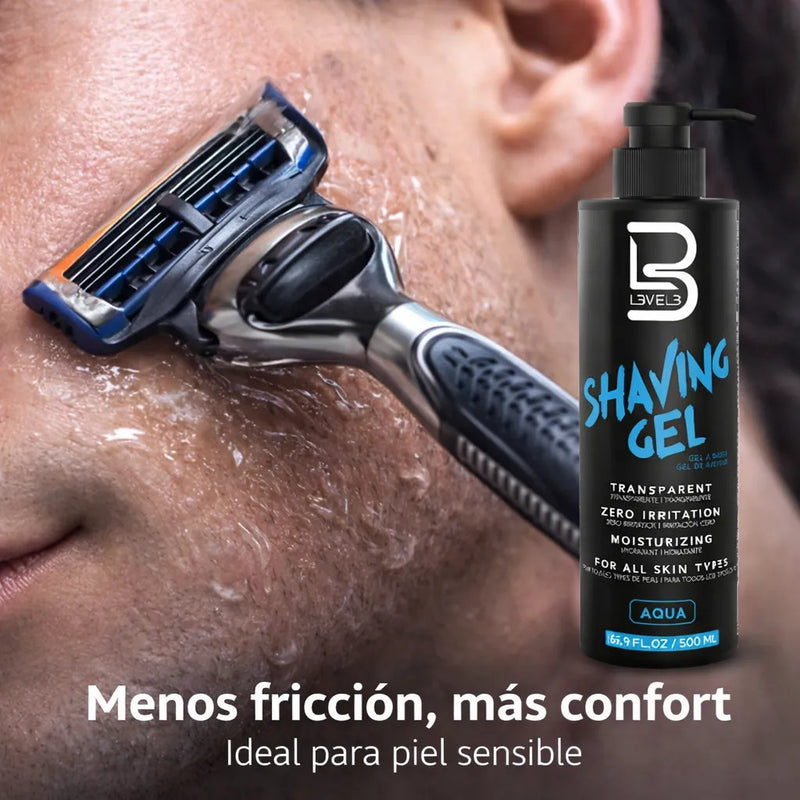 Gel De Afeitar Shaving Gel Hombre Piel Sensible Aqua 500ml
