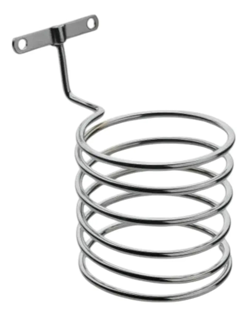 Soporte de Pared Metálico para Secador de Pelo Profesional - Diseño Espiral