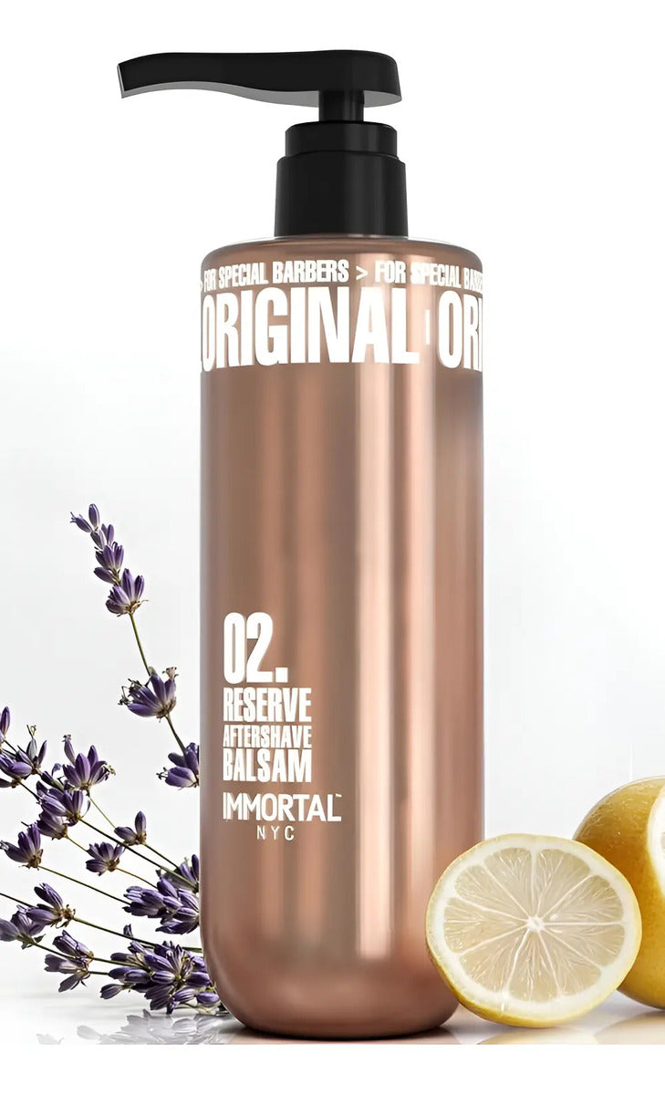 After Shave Bálsamo Immortal NYC Reserve 02 - Hidratante Profesional 500ml