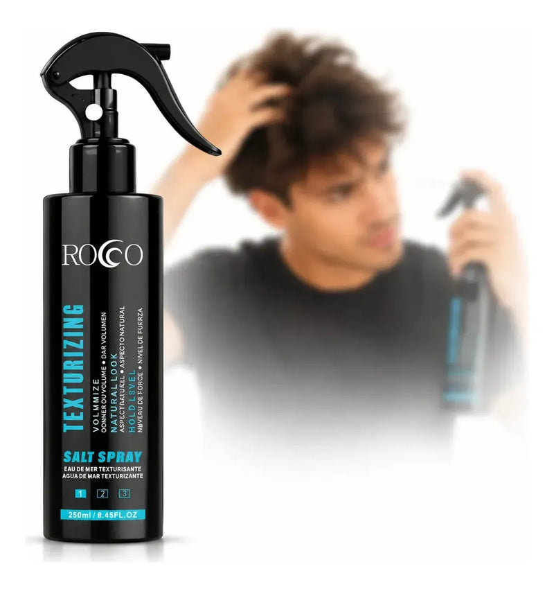 Spray Texturizador Rocco 250ml – Voluminizador Profesional para Acabado Natural