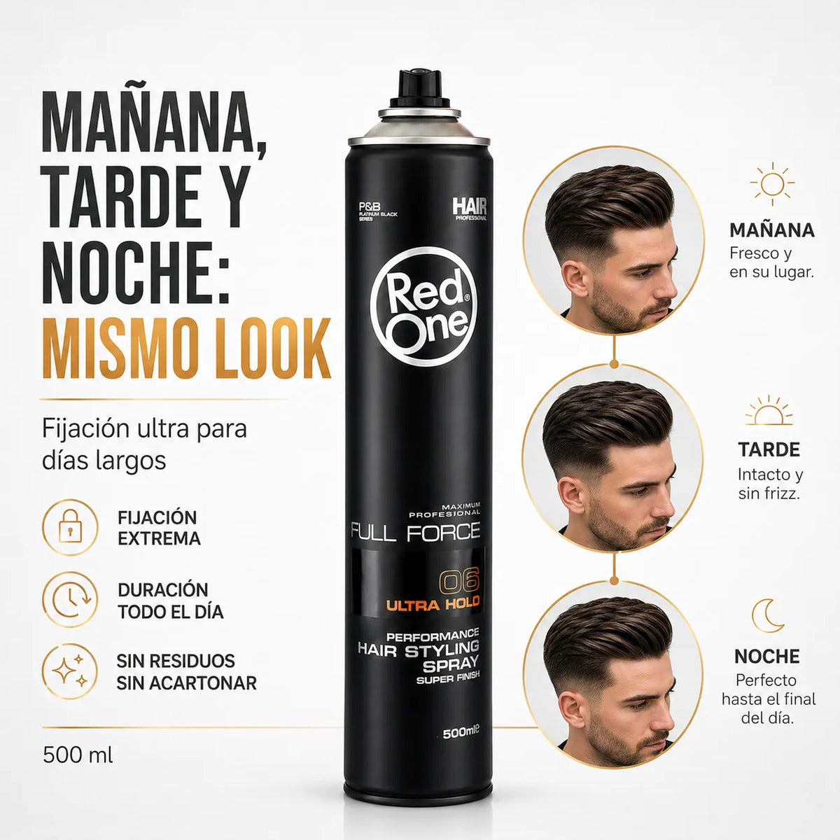 Laca Fijadora Cabello Profesional Red One Full Force