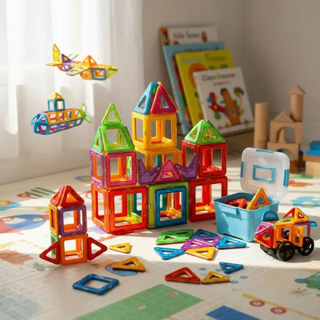 Bloques Para Ninos Bloques Grandes Imanes Para Ninos 52 Pcs