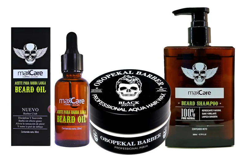 Kit de Cuidado de Barba Sevich: Shampoo + Aceite Hidratante + Bálsamo