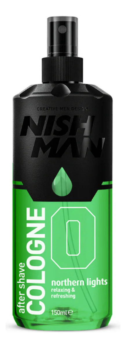 After Shave Colonia Nishman No.0 Northern Lights - Loción Profesional 400ml