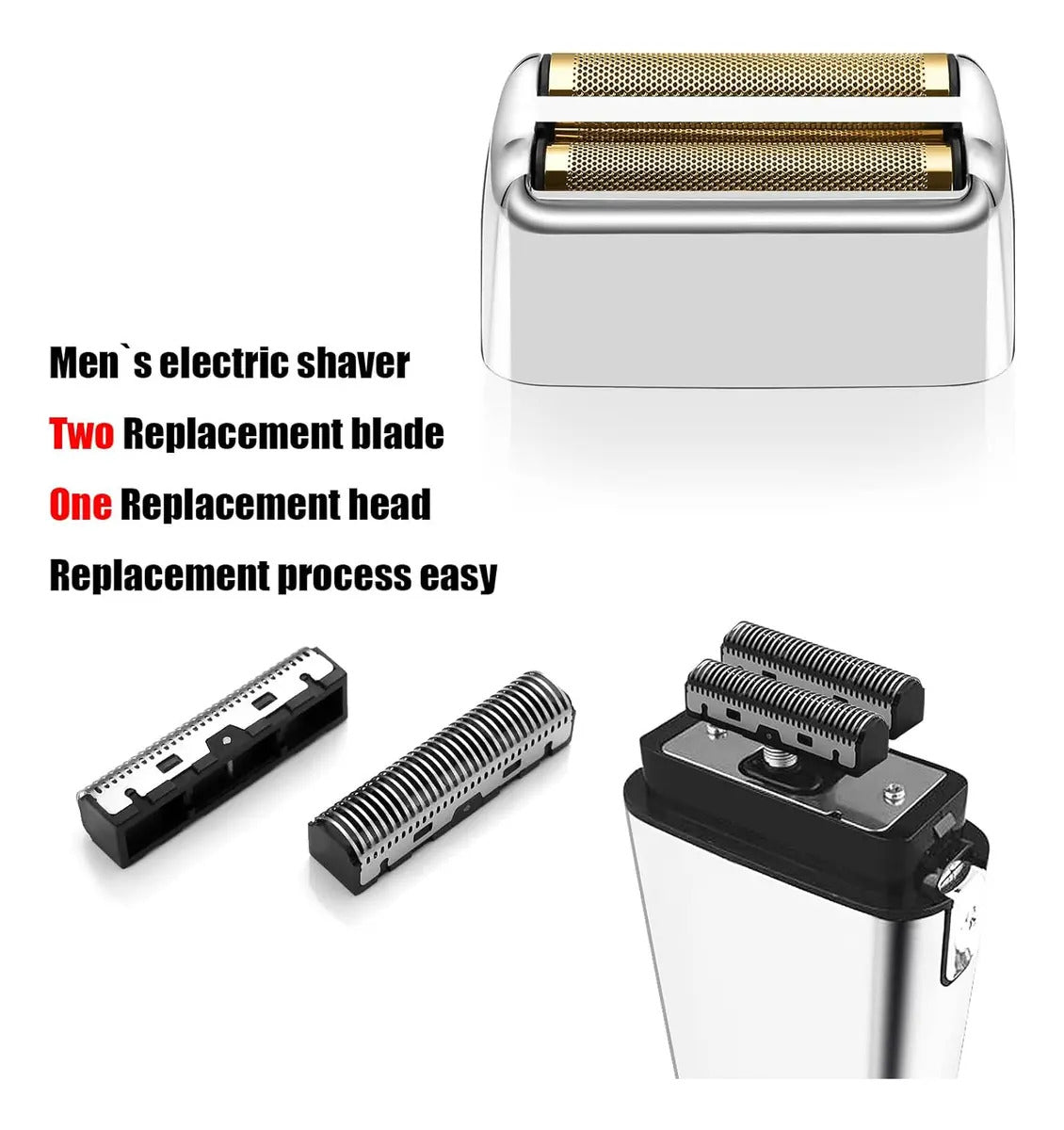 Cabezal Repuesto Silver Shaver BabylissPRO FX02 Foil Profesional