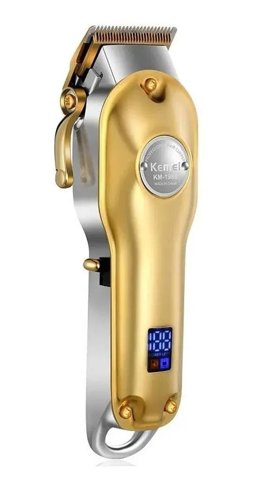 Kit Barbería Profesional Kemei Edición 70 Años: Clipper 1986 + Trimmer 1949 + Shaver TX1