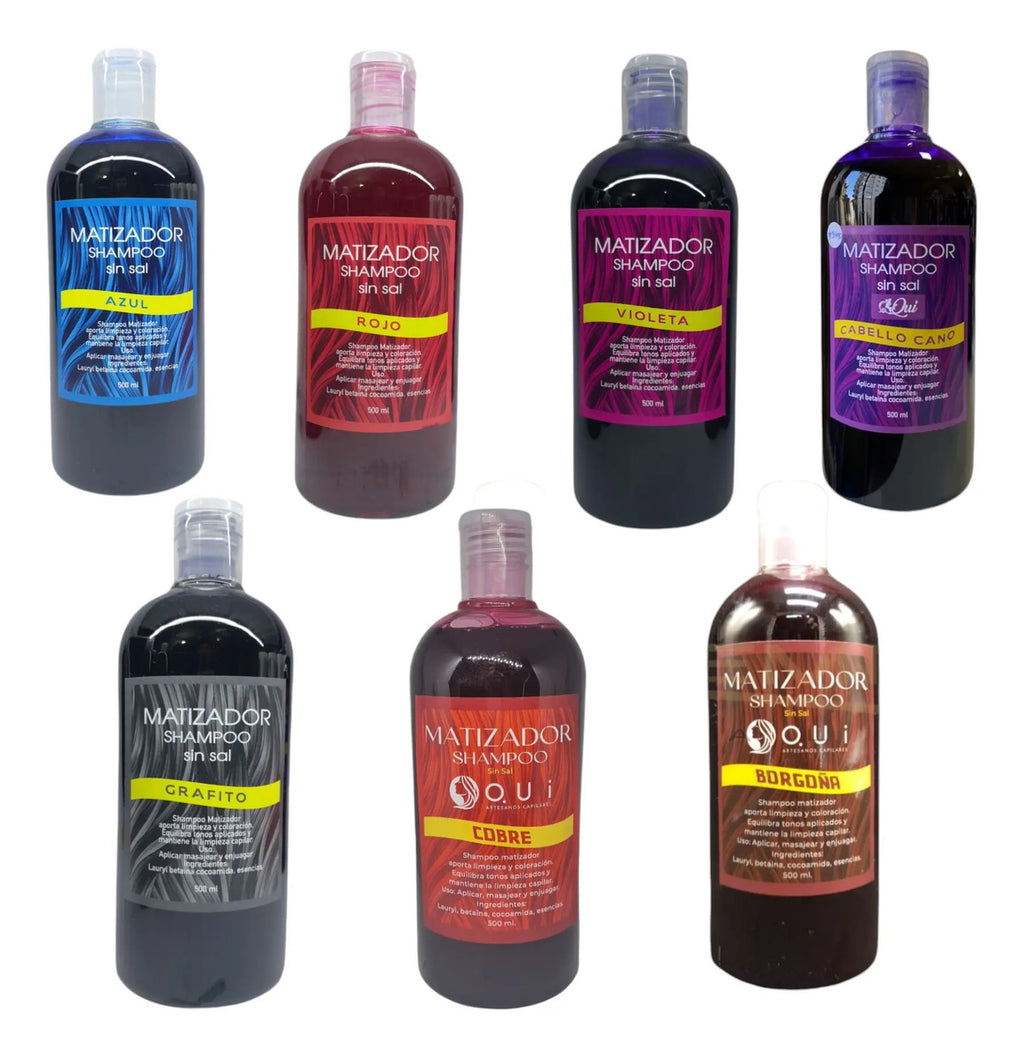 Shampoo Matizador Profesional - Neutralizante de Tonos para Cabello Teñido y Decolorado