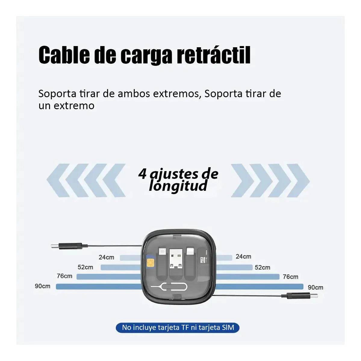 Kit Cable Usb Tipo C Carga Datos Rápida Adaptadores Blanco
