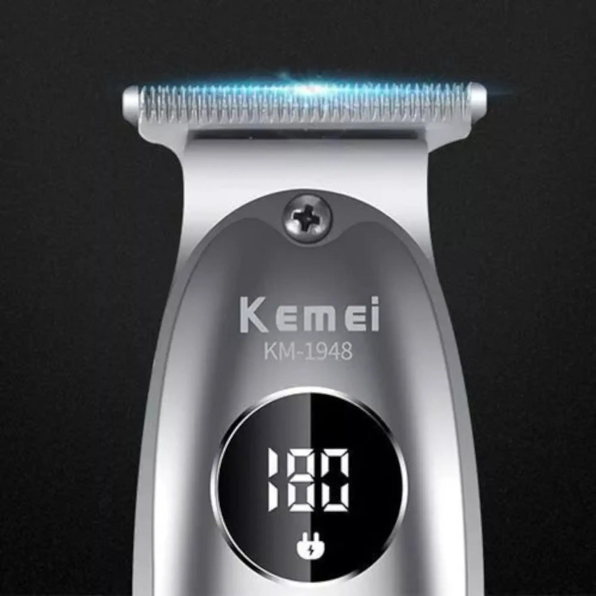 Trimmer Profesional Kemei KM-1948: Patillera Digital Inalámbrica de Precisión