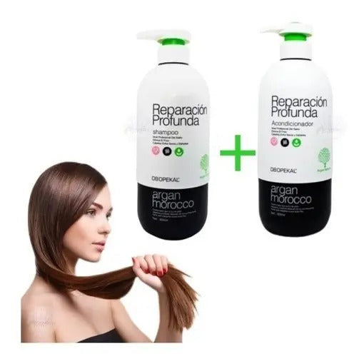 Kit Shampoo + Acondicionador Reparación Profunda 800ml Profesional