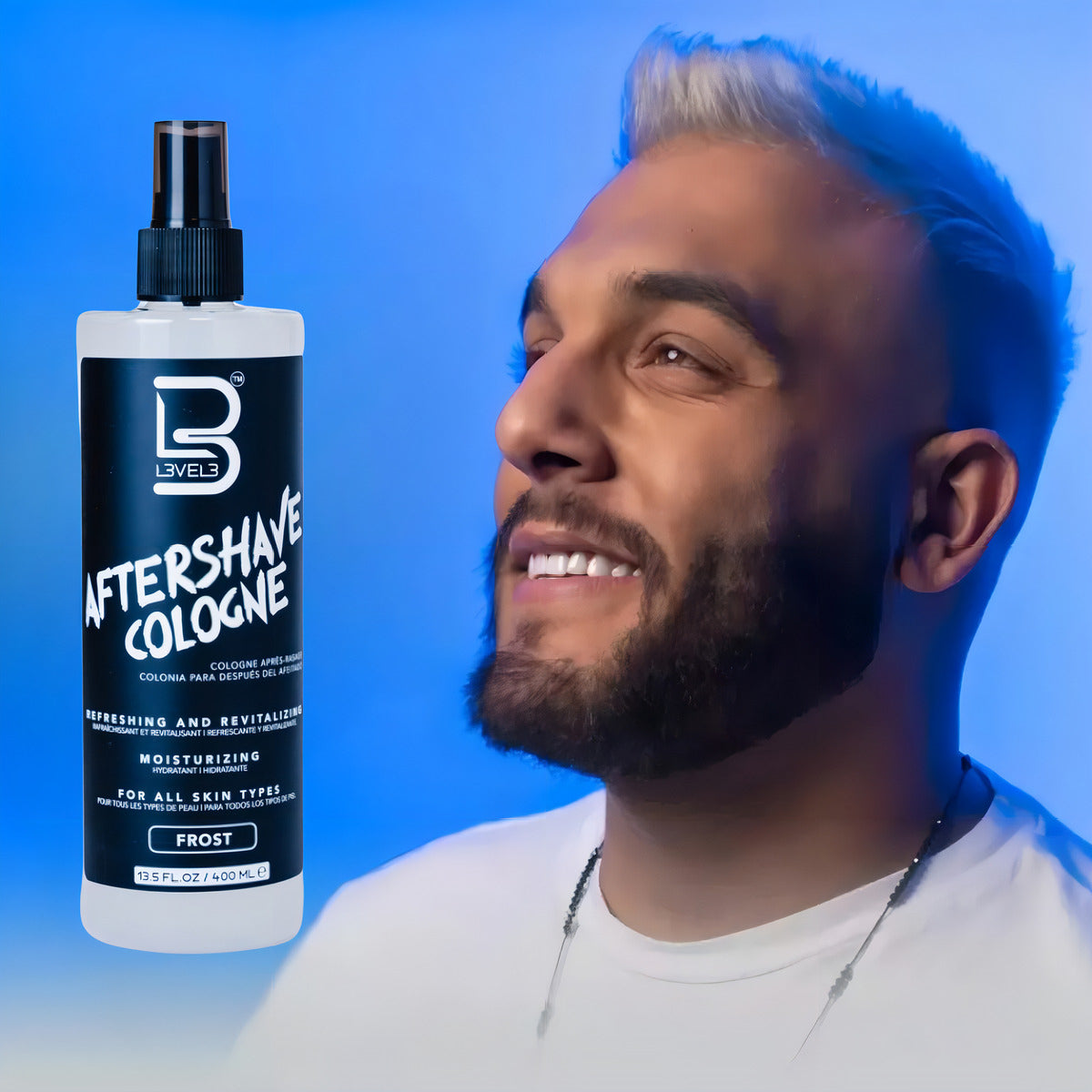After Shave Colonia Level 3 Frost - Loción Hidratante Post Afeitado 400ml