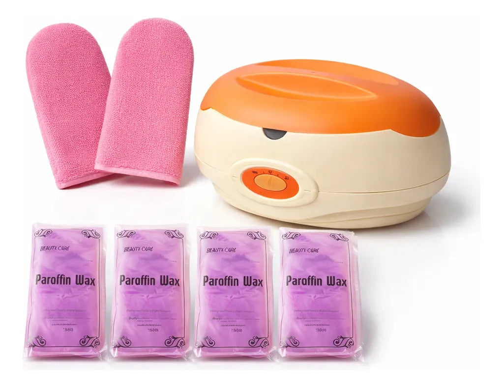 Kit Parafina Completo Olla 3kg + 4 Ceras 450g + 2 Guantes