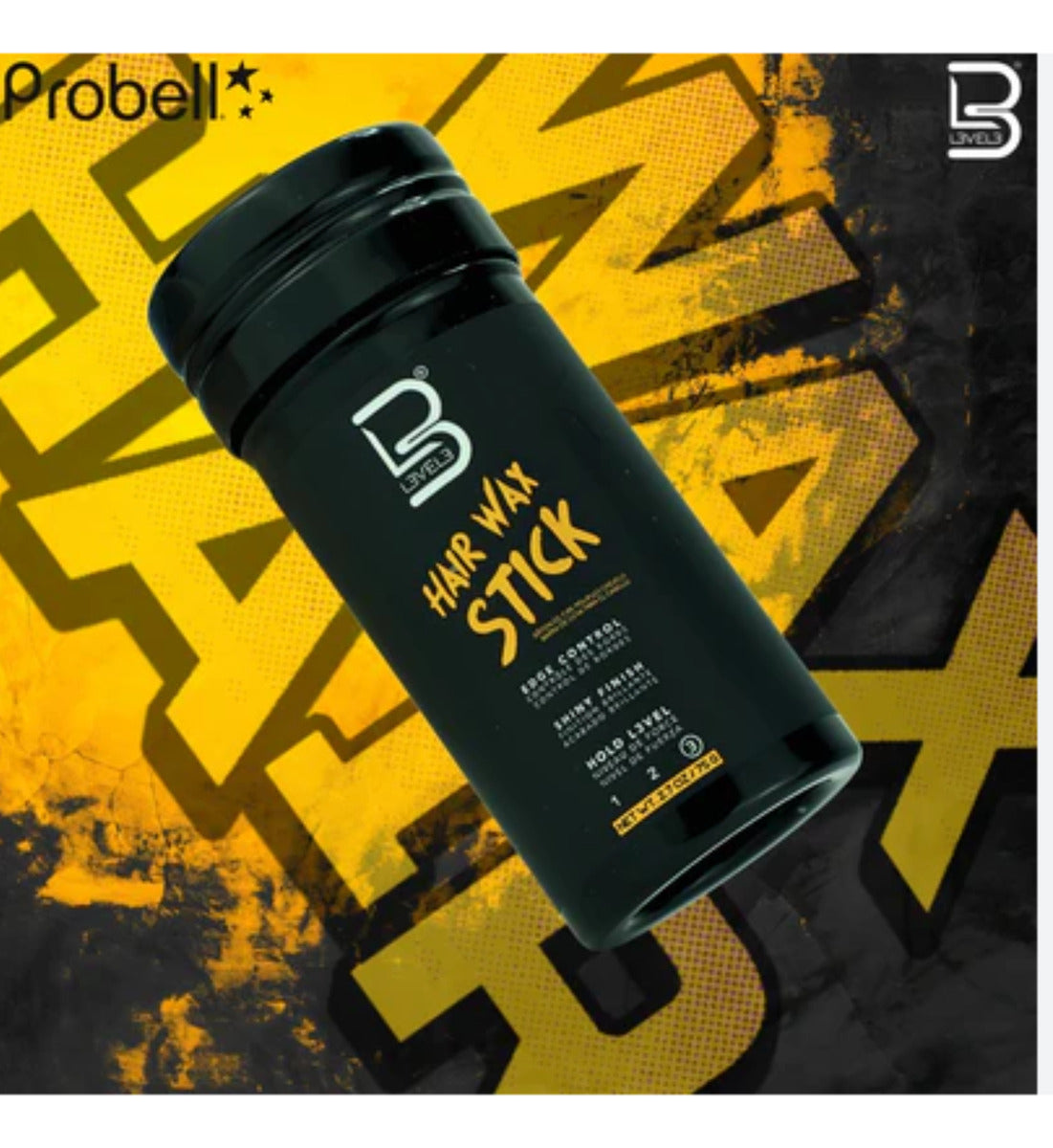 Cera en Barra Level 3 Hair Wax Stick - Fijación Máxima y Brillo 75g