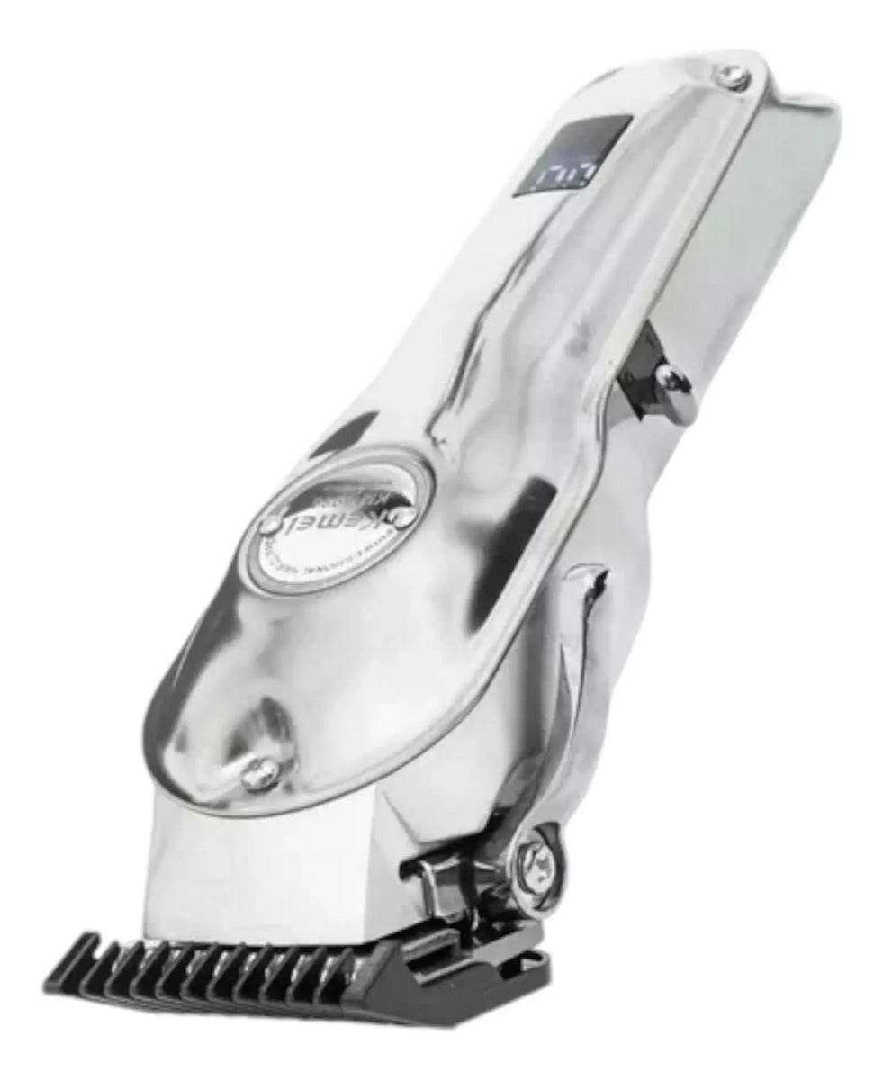 Kit Barbería Profesional Kemei: Clipper 1986 + Trimmer i32 + Shaver 2026 Gold