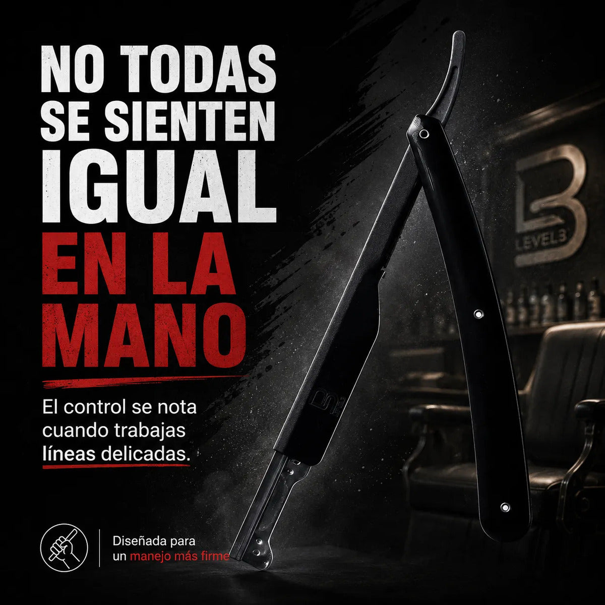 Navaja De Afeitar Mayor Control Precisión Level3 Profesional