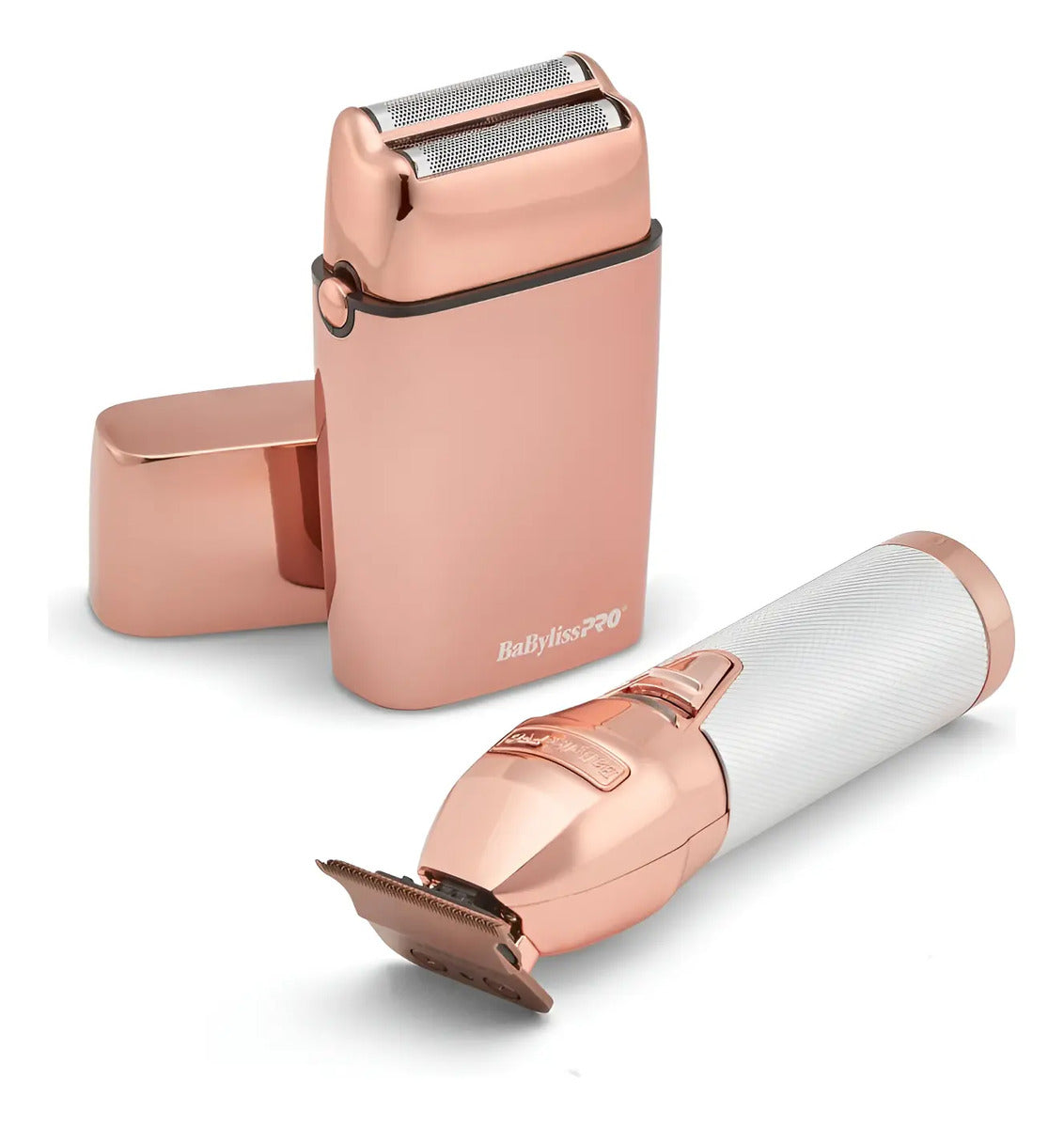 Combo BabylissPRO Rose FX Trimmer + Shaver Metálica Profesional