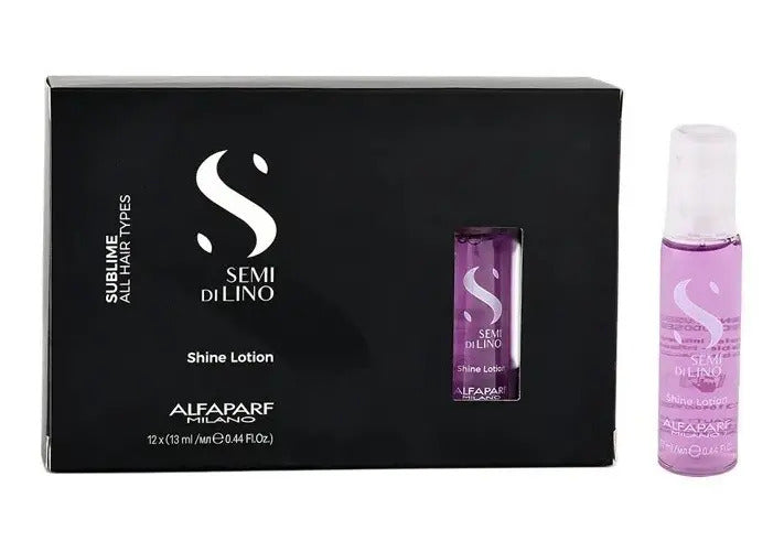 Pack 12 Ampollas Alfaparf Semi di Lino Shine Lotion - Brillo e Iluminación
