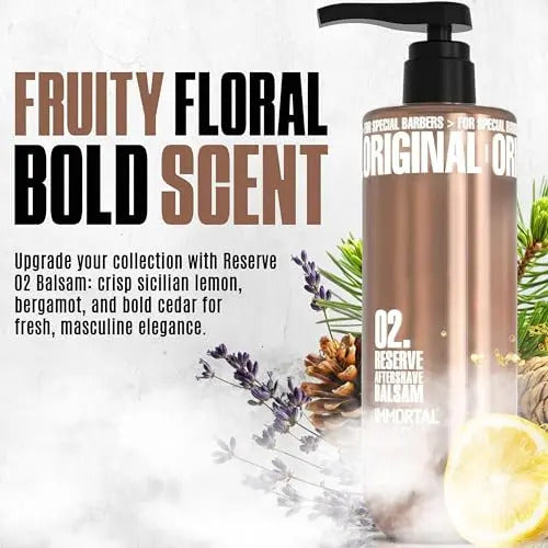 After Shave Bálsamo Immortal NYC Reserve 02 - Hidratante Profesional 500ml