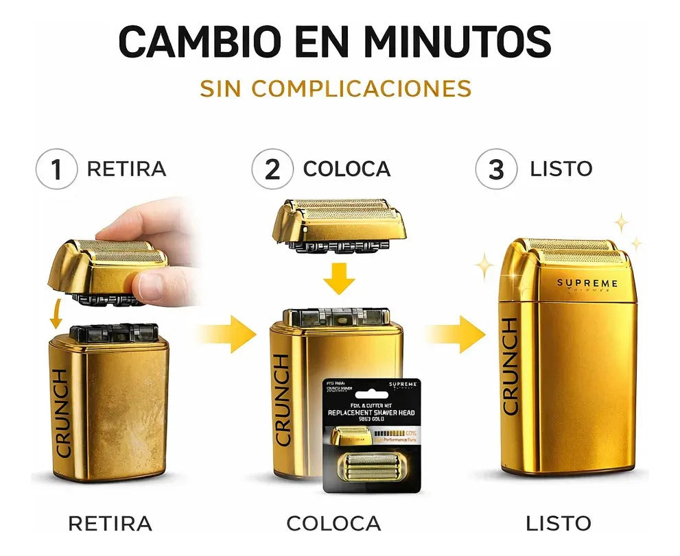 Repuesto Shaver Crunch Supreme Profesional Maquina Nueva