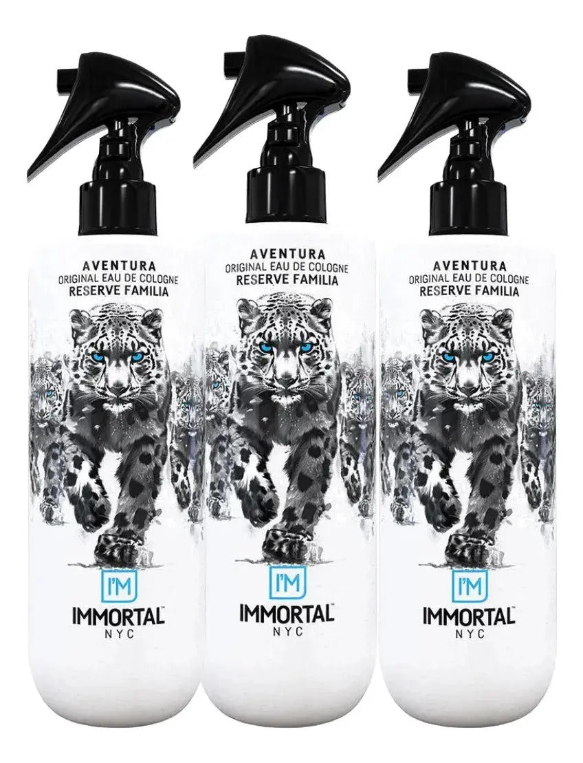 After Shave Colonia Immortal Aventura - Loción Profesional Post Afeitado 500ml