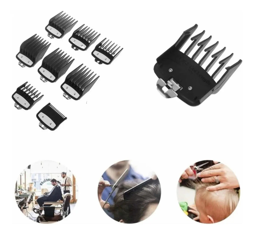 Set de Peines Guía Wahl del 1 al 6 + 2 Intermedios | Kit Profesional para Clipper