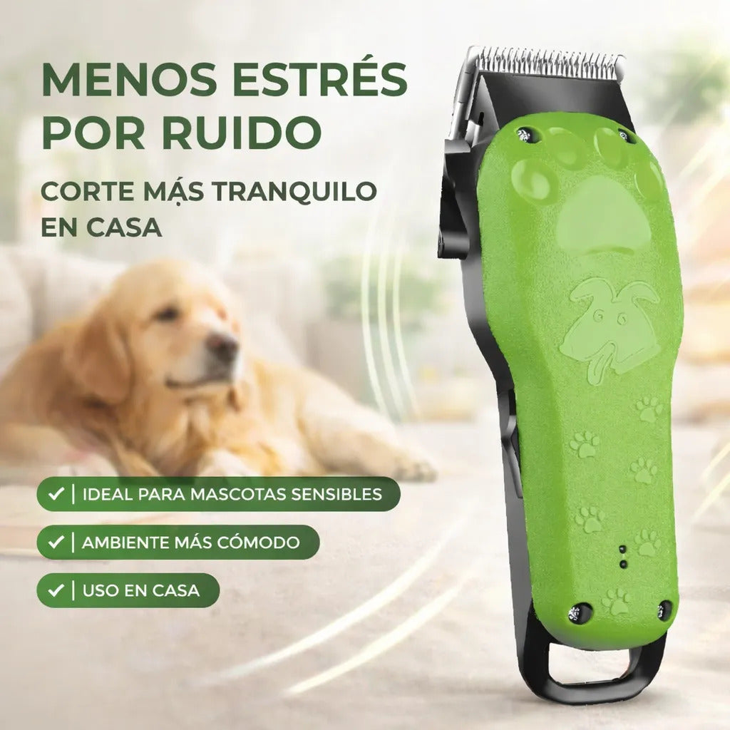 Maquina Cortadora Pelo Mascotas Perros Corte Kemei Verde Cw1