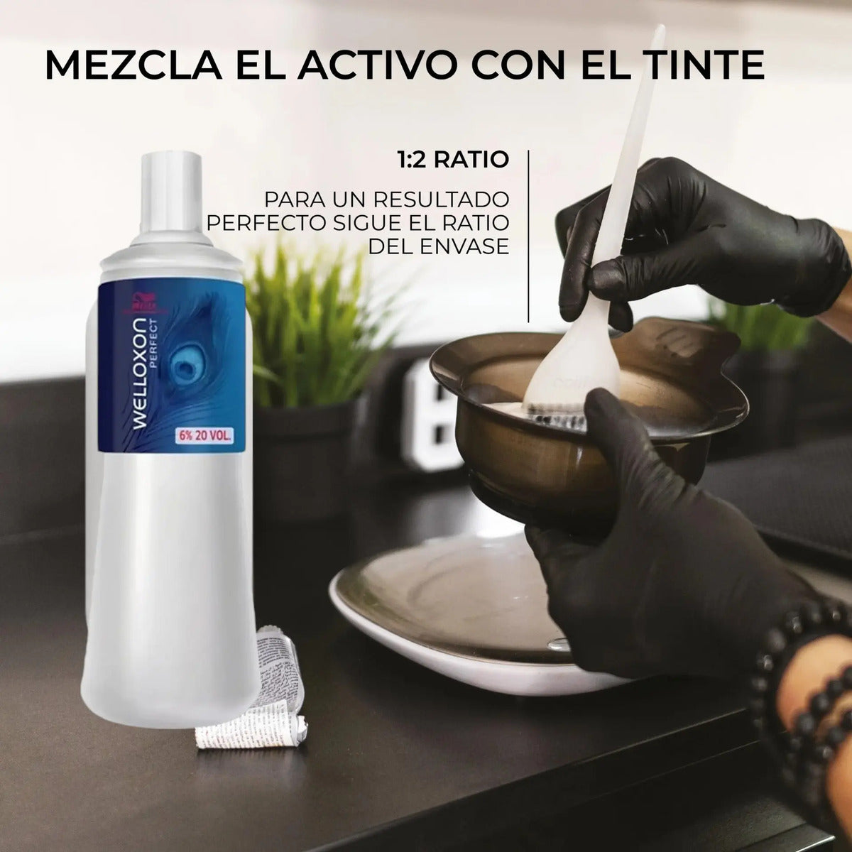 Agua Oxigenada Wella Welloxon Perfect 1L Oxidante Profesional
