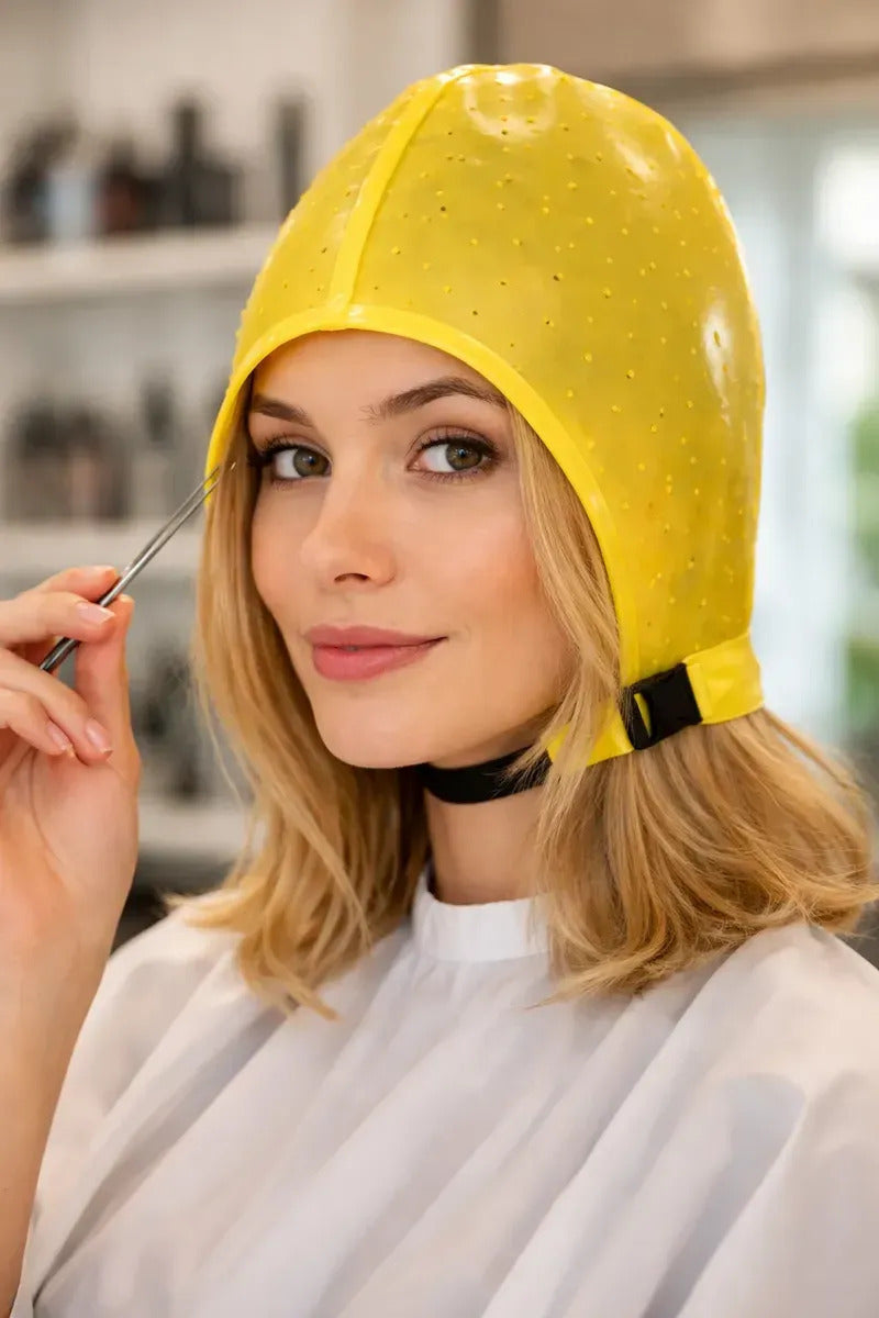 Gorro Mechas Profesional Silicona Flexible Ajustable