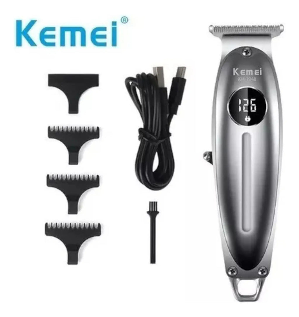 Trimmer Profesional Kemei KM-1948: Patillera Digital Inalámbrica de Precisión
