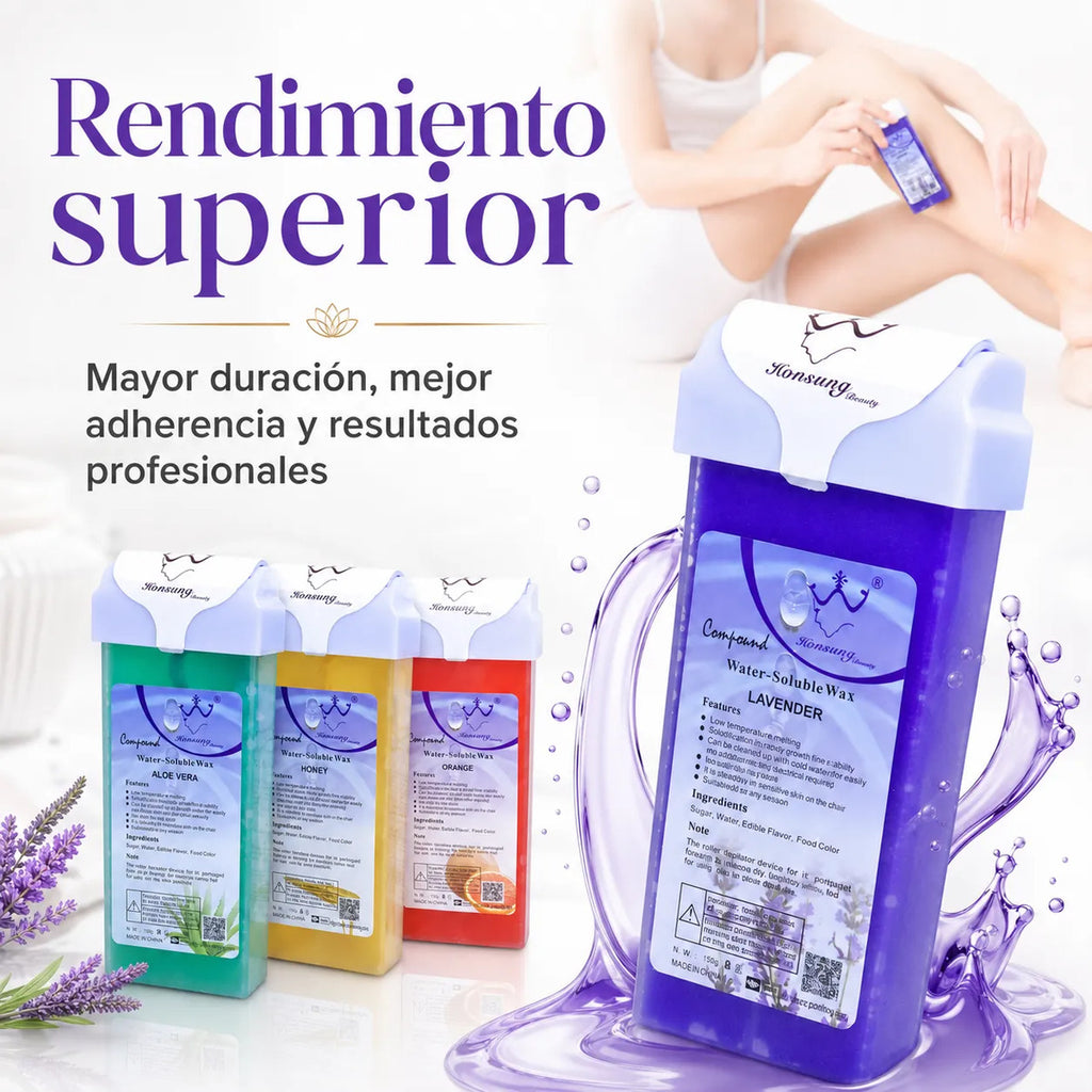 Pack 3 Ceras De Depilacion Roll On Profecionales