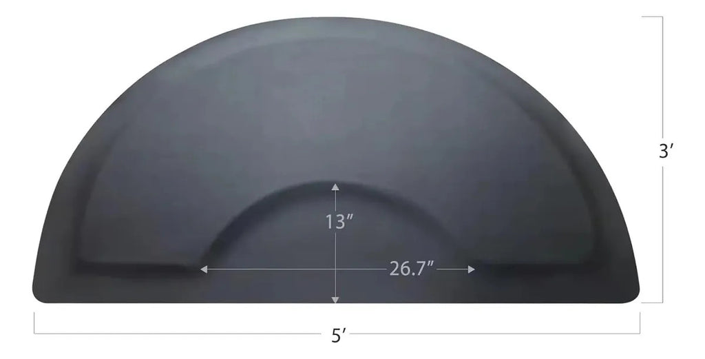 Alfombra Antifatiga Barbería Ergonómica Antideslizante Negro Negro Impermeable