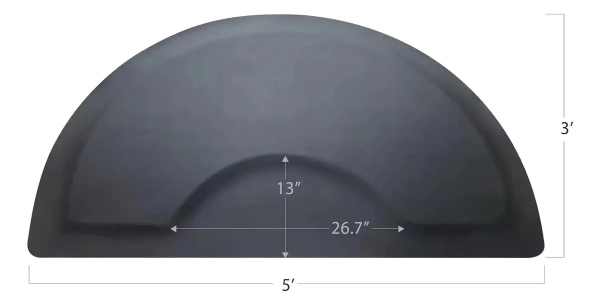 Alfombra Antifatiga Barbería Ergonómica Antideslizante Negro Negro Impermeable