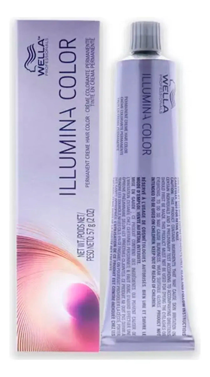 Tinte Wella Illumina Color Profesional Brillo Intenso Cobertura Canas