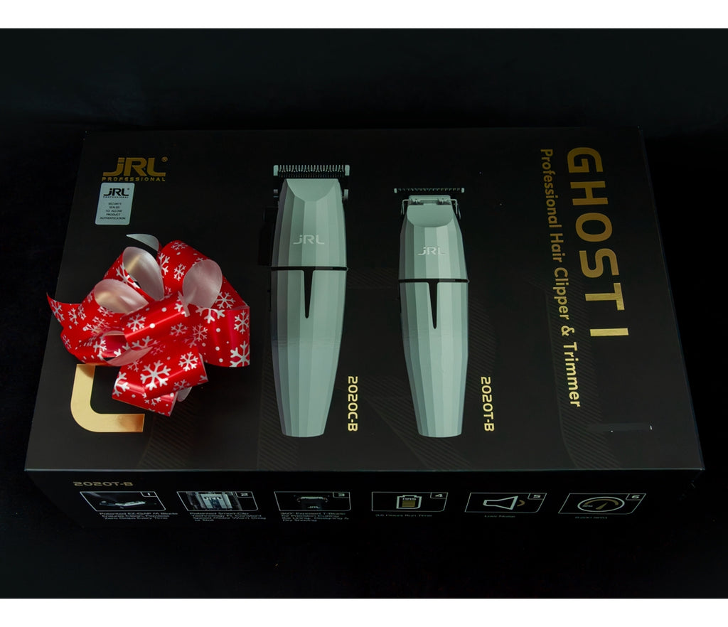 Combo JRL Ghost Blanco Clipper + Trimmer 2020C/2020T Profesional