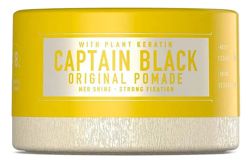 Pomada Immortal NYC Captain Black - Fijación Fuerte y Brillo Medio 150ml
