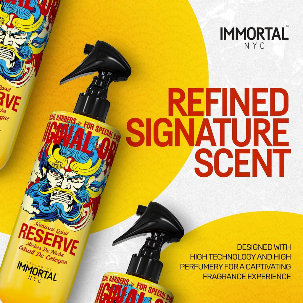 After Shave Immortal Samurai Spirit - Colonia Profesional Post Afeitado 500ml