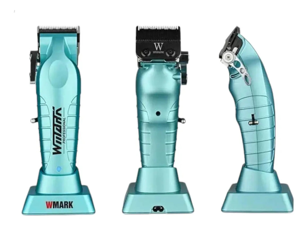 Máquina Profesional Wmark NG-133 Azul | Clipper Inalámbrica 8500 RPM